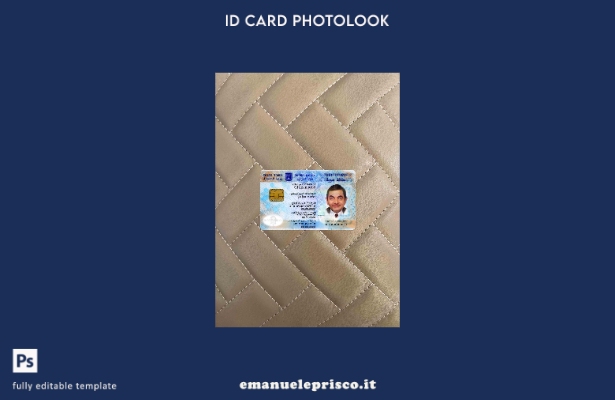 modello FRONTALE photolook ID Israele stile verificato